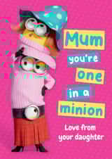 Funny Minions Mother’s Day Card for Mum – From Daughter created by Danilo