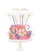Classic Birthday Card - For Her - Cake created by Great British Card Company