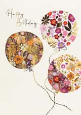 Classic Birthday Card - For Her - Flowers created by Great British Card Company