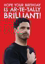 Arsenal Birthday Card - Mikel Arteta - Football Manager created by AbiGoLucky