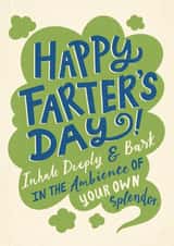 Funny Father's Day Card - For Dad - Fart Joke created by Dalia Clark Design