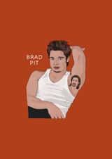 Funny Birthday/Just Because Card - Brad Pit - Brad Pitt Pun created by Chloë Langer