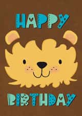 Cute Birthday Card - Lion created by Kelsey Marshalsey