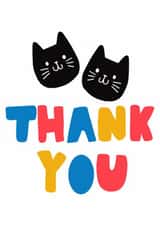 Cute Thank You Card - Cats created by Kelsey Marshalsey