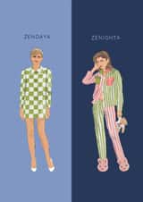 Funny Birthday/Just Because Card - Zendaya - Zenighta created by Chloë Langer