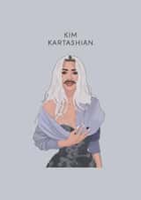 Funny Birthday/Just Because Card - Kim Kardashian - Kim Kartashian created by Chloë Langer