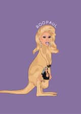 Funny Birthday/Just Because Card - RuPaul - Roopaul created by Chloë Langer