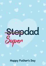 Cute Father's Day Card - Super Step Dad created by Bev O'Connor || @oconnordesign