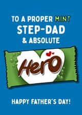 Cute Father's Day Card - Step Dad - Mint Aero created by Gobbygifts