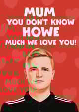 Newcastle United Mother's Day/Birthday Card - For Mum - Eddie Howe - Newcastle United created by Giddy Kipper