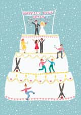 Fun Wedding Card - Happily Ever After - Cake created by Zoe May Designs