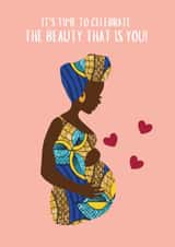 Cute Mother's Day Card - Mum To Be created by AfroTouch Design