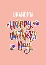 Colourful Mother's Day card for Grandma created by AfroTouch Design
