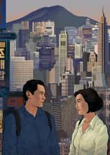 Arty Valentine's Day/Anniversary/Love & Friendship Card - Past Lives Film created by Anastasiconostas