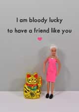 Cute Friendship Card - Lucky Friendship - Thank You created by Bold & Bright Cards