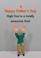 Heartfelt Fathers Day Card - High Five Dad created by Bold & Bright Cards