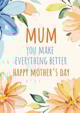 Floral Mother's Day Card created by AG77 Design