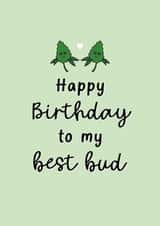 Best Bud Birthday Card - Best Friend Birthday Card created by Perry-Cuff Designs