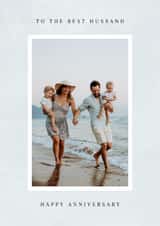 Personalised Anniversary Photo Card created by Spark and Wild - Classic Anniversary Card - For Husband - Best Husband