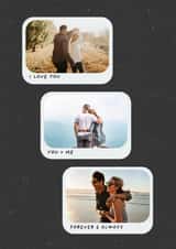 Personalised Anniversary Photo Card created by Spark and Wild - Classic Anniversary Card - I Love You - Forever & Always