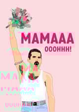 Funny Mother's Day Card - Freddie Mercury created by The Cake Thief