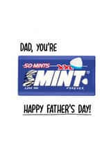 Punny Father's Day Card - Smints - Dad, You're Mint created by Becca Davis