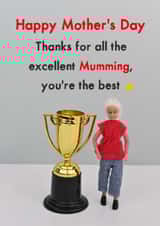 Funny Mothers Day Card - Excellent Mum created by Bold & Bright Cards