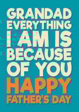 Heartfelt Father’s Day Card - For Grandad - Happy Father’s Day created by Blind Faith