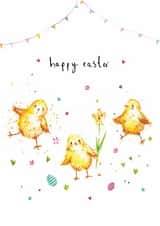 Cute Easter Card - Chicks created by Louise Mulgrew
