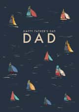 Classic Father's Day Card - Boats - Sailing Boats created by Rebecca Prinn