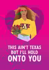 Fun Valentine's Day/Anniversary Card - Beyonce - Texas Hold 'Em created by The Cake Thief
