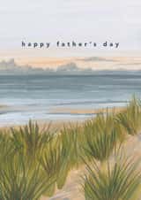 Arty Father's Day Card - Beach Landscape created by Joy Jen Studio