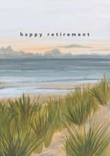 Classic Retirement Card - Formby Beach created by Joy Jen Studio