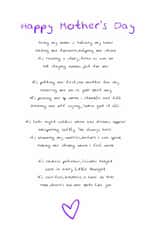 Cute Mother’s Day Card for Mum with poem created by the.printclub