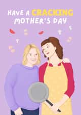 Funny Mother's Day Card - Stacey And Gwen - Cracking created by Sian Moore Illustration