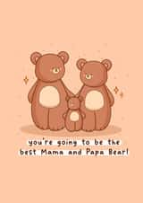 Cute Pregnancy/New Baby - Bears - Best Mama And Papa Bear created by Rosalie Perl