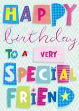 Classic Birthday Card - For Special Friend - Flower created by Sarah Pitt