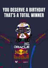 Fun Birthday Card - Max Verstappen - Total Winner created by DanAllen20