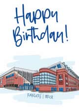 Fun Birthday Card - Rangers FC - Ibrox created by Moo & Snip