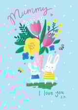 Cute Mother's Day Card - For Mummy - Flowers created by Charlotte Pepper