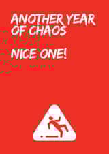 Another Year of Chaos birthday greeting created by The Coven