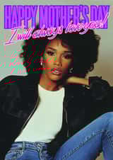 Fun Mother's Day Card - Whitney Houston - Always Love You created by CARD MASTER LDN