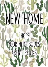 New Home Card - Cactus- Moving house- Neighbours created by Zoe Foster