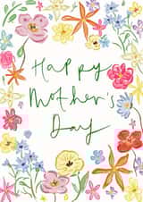 Pretty Mother's Day Card - Bright and Colourful Flowers created by Bellynam Studio