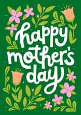 Pretty Mother's Day Card - Botanical - Flowers created by by Rachel Manzano