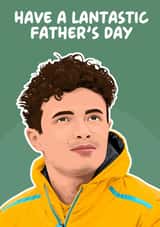 Punny Father's Day Card - Lando Norris - F1 created by Pink + Pip