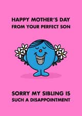 Cheeky Mother's Day Card - Mr. Men - Mr. Perfect created by Mr. Men