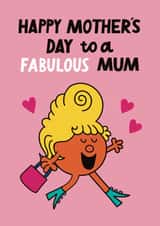 Cute Mother's Day Card - Mr. Men - Fabulous Mum created by Mr. Men