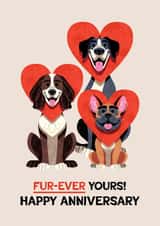Cute Mother's Day Card - Forever Yours - Dogs created by Folio | Ian Owen