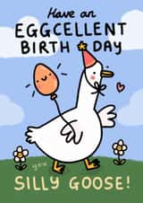 Cute Birthday Card - Silly Goose created by Wren & Wilson